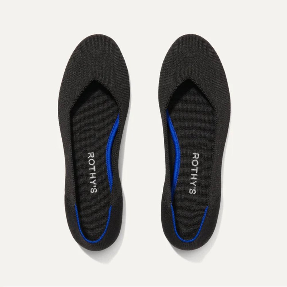 Rothy's Solid Black Classic Ballet Flats 10